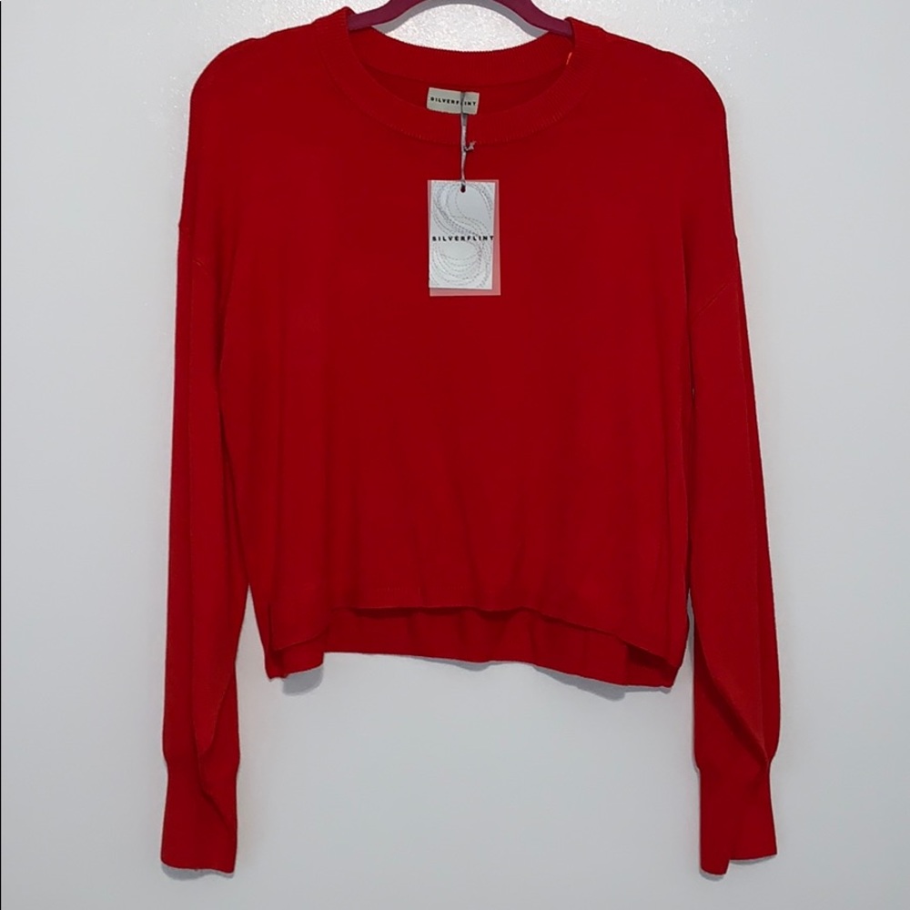 NWT Silverflint Red Sweater Size Medium